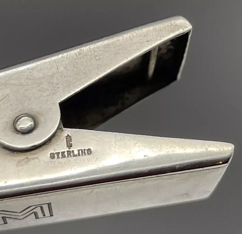 Sterling Silver Memo / Paper / Bill Clip Desk Accessory “ Remember ” Thomae Co - Picture 10 of 10