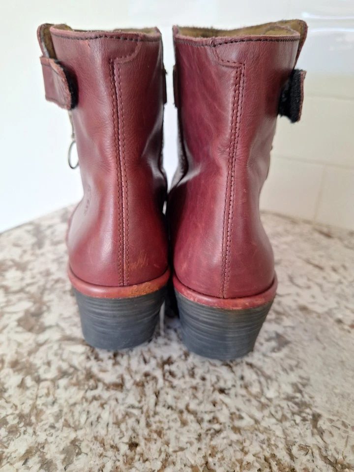 Fly London Yip Botines Mujer 39/9 Botines Cuña Cremallera Lateral Foto 4 de 4