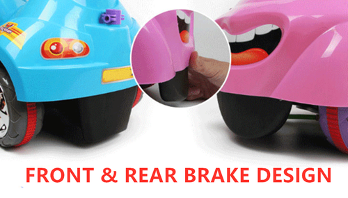 KIDS BABY TODDLER SLIDING WALKING SWING RIDE ON CAR PARENT HANDLE TROLLER PRAM - Picture 12 of 12