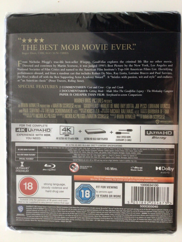 Goodfellas (1990, 4K UltraHD single disc UHD, RgB) See Description, BRAND NEW - Picture 3 of 4