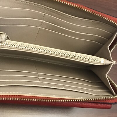 【関税&送料込】Chloe Wallet CHLOE Drew Long Wallet in Red Leather with all around Zipper