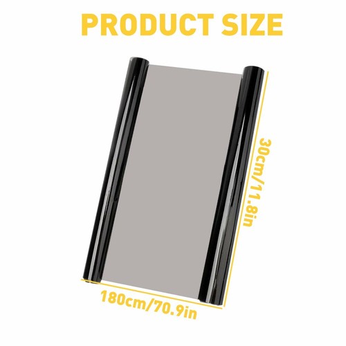 Matte Black Taillight Headlight Car Fog Light Sticker Vinyl Tint Film 12" x 72" - Picture 9 of 12