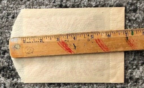 Ice Cream Bag Snack 1940s Fudge Drumstick NOS Unused Glassine Vintage Original - Picture 4 of 4