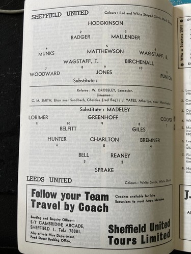 Leeds United HOME & AWAY programmes 1950s 1960s 1970s League & Cup - Picture 153 of 238