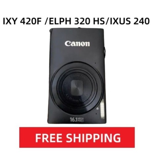 Canon IXY 420F IXUS 240 HS PowerShot ELPH 320 HS 16.1MP Digital Camera Black