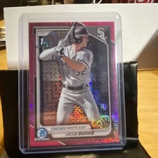 2024 Bowman mega #BCP-116 Jacob Burke 1st Bowman Pink Mojo Refractor /199