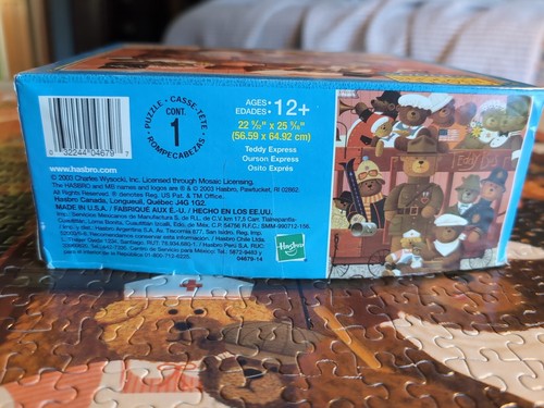 MB Puzzle Charles Wysocki "Teddy Express" 1000 pieces ***MISSING ONE PIECE*** - Picture 4 of 7