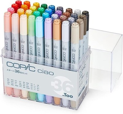 Too Copic Sketch Basic 36 Color Set Multicolor Illustration Marker Pen /Japan