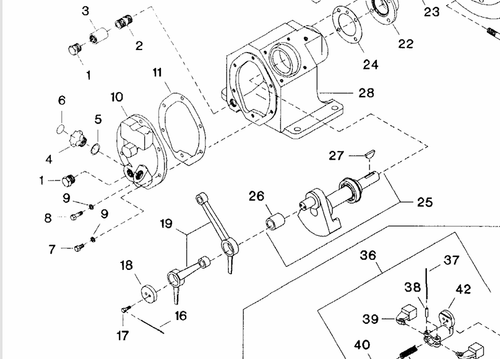 32004145 Varilla de conexión de aluminio para Ingersoll Rand modelo 234 - Imagen 2 de 2