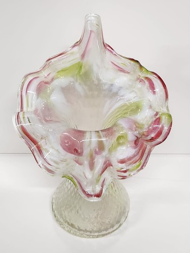 VGC: VINTAGE KRALIK - BOHEMIAN URANIUM JACK IN THE PULPIT VASE - 18CM TALL - Picture 7 of 13