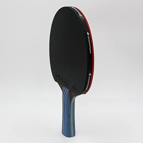 Table Tennis Bat Professional Ping Pong Racket Stylish 5 Star Carbon Black Red - Picture 5 of 8