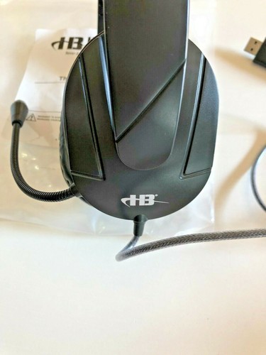 Hamilton Buhl - M2USB - Deluxe HEADSET with Gooseneck MICROPHONE - Black - NEW - Picture 2 of 3