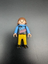 PLAYMOBIL Figure Young Child Fun Board Hoodie Yellow Pants 2" City Life GERMANY