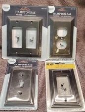 New Hampton Bay TIERED Aged Bronze - Outlet Cover, Toggle or Rocker Wall Plates