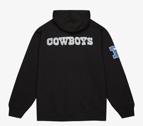 Men's Black Dallas Cowboys Team OG Fleece Pullover Hoodie. Mitchell & Ness NWT - Picture 2 of 5