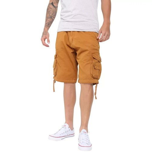 Men's 3/4 Combat Army Military Casual Work Pants with Multi Pockets Cargo Shorts - Picture 16 of 24
