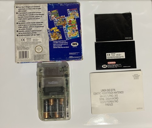 NINTENDO GAME BOY Erstes Modell TRANSPARENT GIG PAL Komplett Sehr Gut - Bild 2 von 14