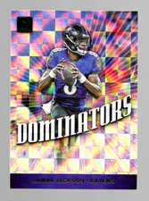 2019 Panini Donruss Dominators Lamar Jackson #DOM-39 Baltimore Ravens