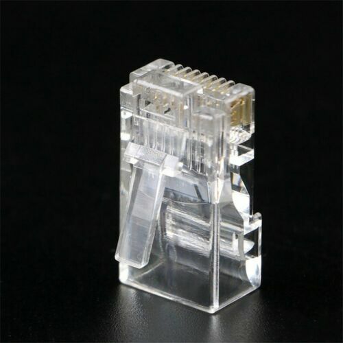 End Pass Through EZ RJ45 Network Cable Modular CAT6 Plug 50 Pcs 8P8C Connector - Photo 11/12