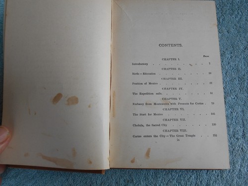 ANTIQUE HARDCOVER BOOK CORTES: BY F.H. ALLEN 1881 LOTHROP & CO. - Picture 9 of 24