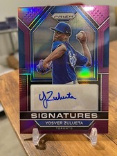 2023 Panini Prizm Yosver Zulueta Purple Prizm Prospect Auto #/99 SSP 🔥📈