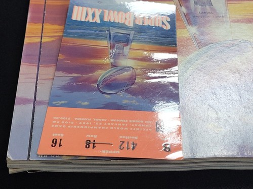 Super Bowl XXIII Program San Francisco 49ers v Cincinnati Bengals & Ticket 412 - Picture 9 of 14