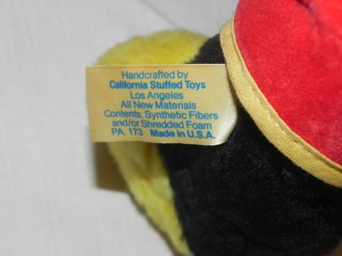 Juguete de peluche vintage de Walt Disney Mickey Mouse de California juguetes de peluche 16" de alto - Imagen 10 de 12