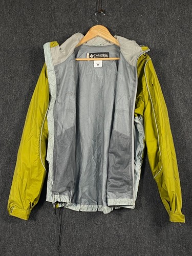 Columbia XCO Mens Medium Windbreaker Jacket Grey Green Olive Hooded (for repair) - Picture 9 of 19