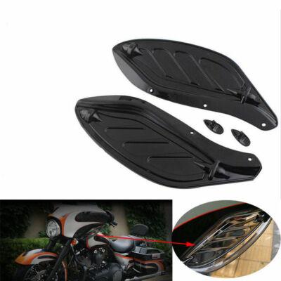 Seitlicher Spoiler Seitenflügel Side Wings Schwarz Für Harley Touring 1996-13 #D Seitlicher Spoiler Seitenflügel Side Wings Schwarz Für Harley Touring 1996-13 #D