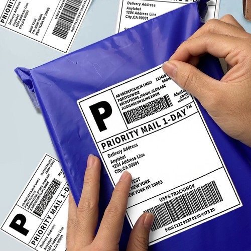 4"x6" Direct Thermal Shipping Labels for Zebra&Rollo Printers Fanfold and Rolls - Picture 13 of 27