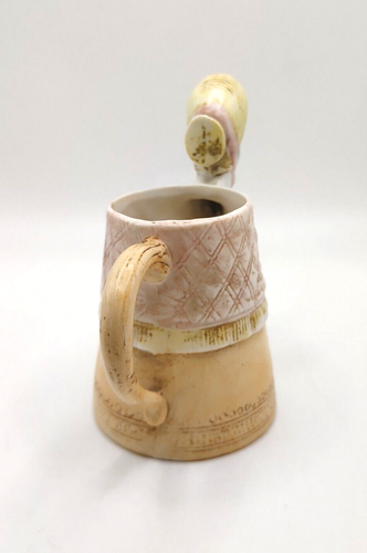 ANTIQUE SCHAFER GERMAN PORCELAIN FIGURAL CREAMER MOTHER GOOSE NURSERY RHYME READ - Picture 4 of 11