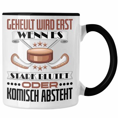 Trendation - Eishockey Tasse Geschenk für Eishockey-Spieler Geschenkidee Geheult