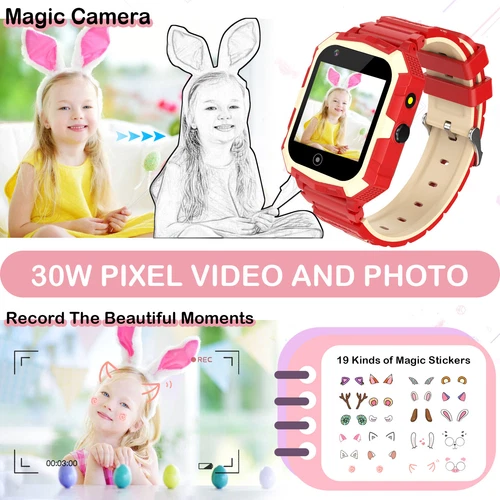 Smartwatch 4G Dzieci Telefon Zegarek z GPS WiFi Rozmowa wideo SOS dla chłopców Dziewcząt - Zdjęcie 56 z 65