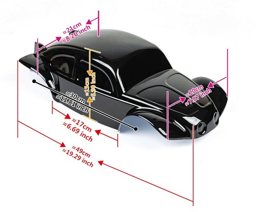 Custom Buggy Body Police Car White for Traxxas E-Revo 1/10 Truck Car Shell Cover - Picture 3 of 9