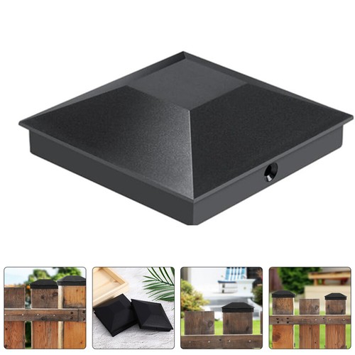 12 Pcs Fence Post Caps Plastic Deck Post Caps With Screws Mailbox Lamp Post - Picture 6 of 12