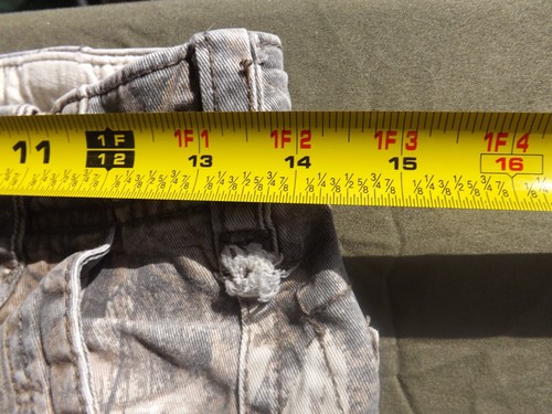 Pantaloni cargo Hollister Loose Fit mimetici mimetici uomo 29X30 ottime condizioni Y2K - Foto 8 di 9