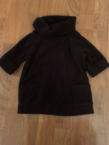 Old-Navy-Black-Fleece-Top-Toddler-Girl-Cowl-Neck-2T