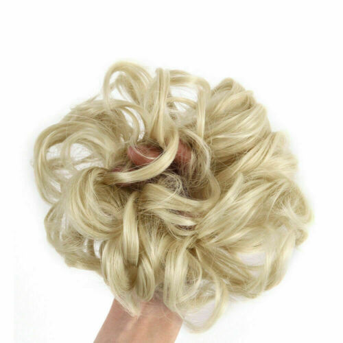 Haarteil Chignon Pferdeschwanz Haarverlängerungen Brötchen Mode kurz lockig unordentlich Frauen - Bild 7 von 45