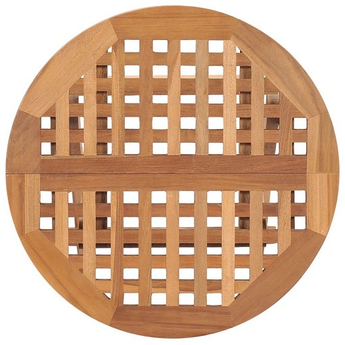 NNEVL 3 Piece Folding Outdoor Dining Set Solid Wood Teak - Picture 4 of 10