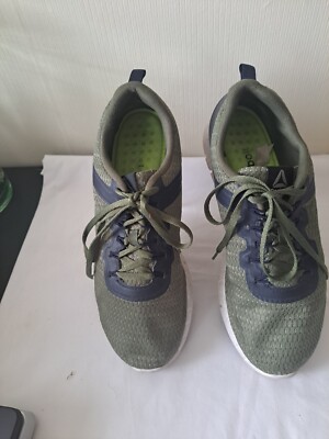 Reebok Mens Zquick Lite AR2494 Green & Navy Running Shoes Lace Size 10. ...