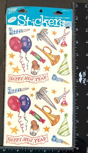 Vintage Frances Meyer Happy New Year Stickers 2110-924 - Bild 1 von 2