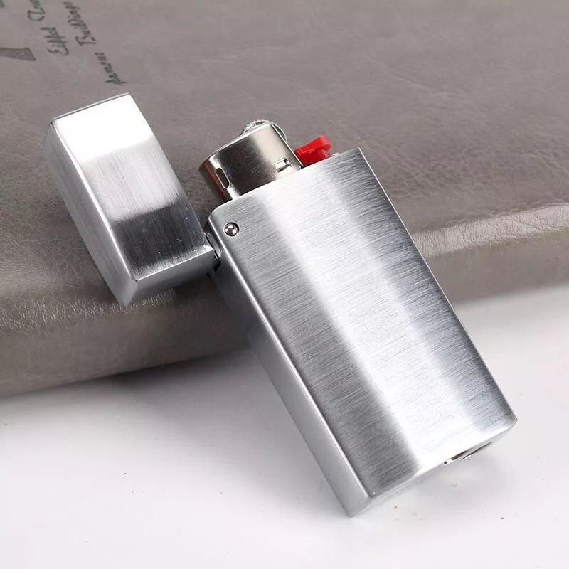 New 1PC Metal Lighter Case Cover Holder Sleeve for BIC M3 Series Lighter J5  Gift