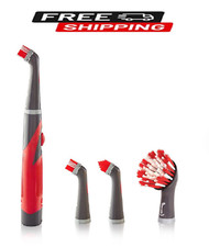 Rubbermaid Power Scrubber 5 Piece Set With Replaceable Heads