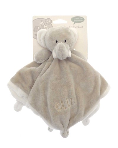 eLLi & Raff Embroidered Comfort Blanket - Eco Friendly Super Soft Toy for Babies - Picture 2 of 6