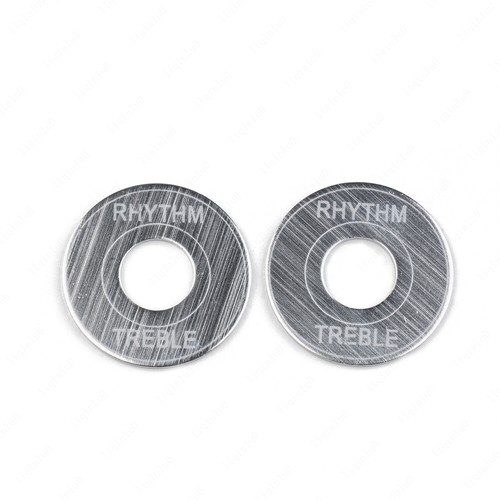 2x Placca Interruttore Alluminio Ritmo Treble Pickup Selettore Anello di Levetta per Gibson - Foto 7 di 9