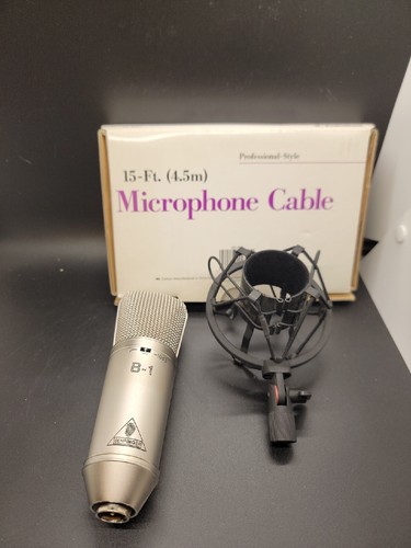 Behringer B-1 10 dB Mikrofon mit Stoßhalterung Radio Shack 15 Fuß Mikrofonkabel - Bild 1 von 7