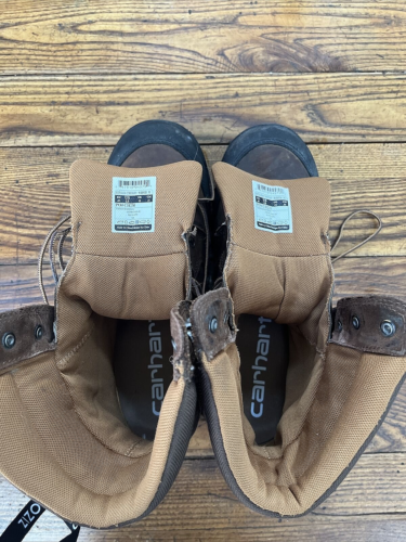 Stivali da lavoro da uomo Carhartt robusti flessibili 8" punta composita isolati, marroni, 13 M - Foto 8 di 12