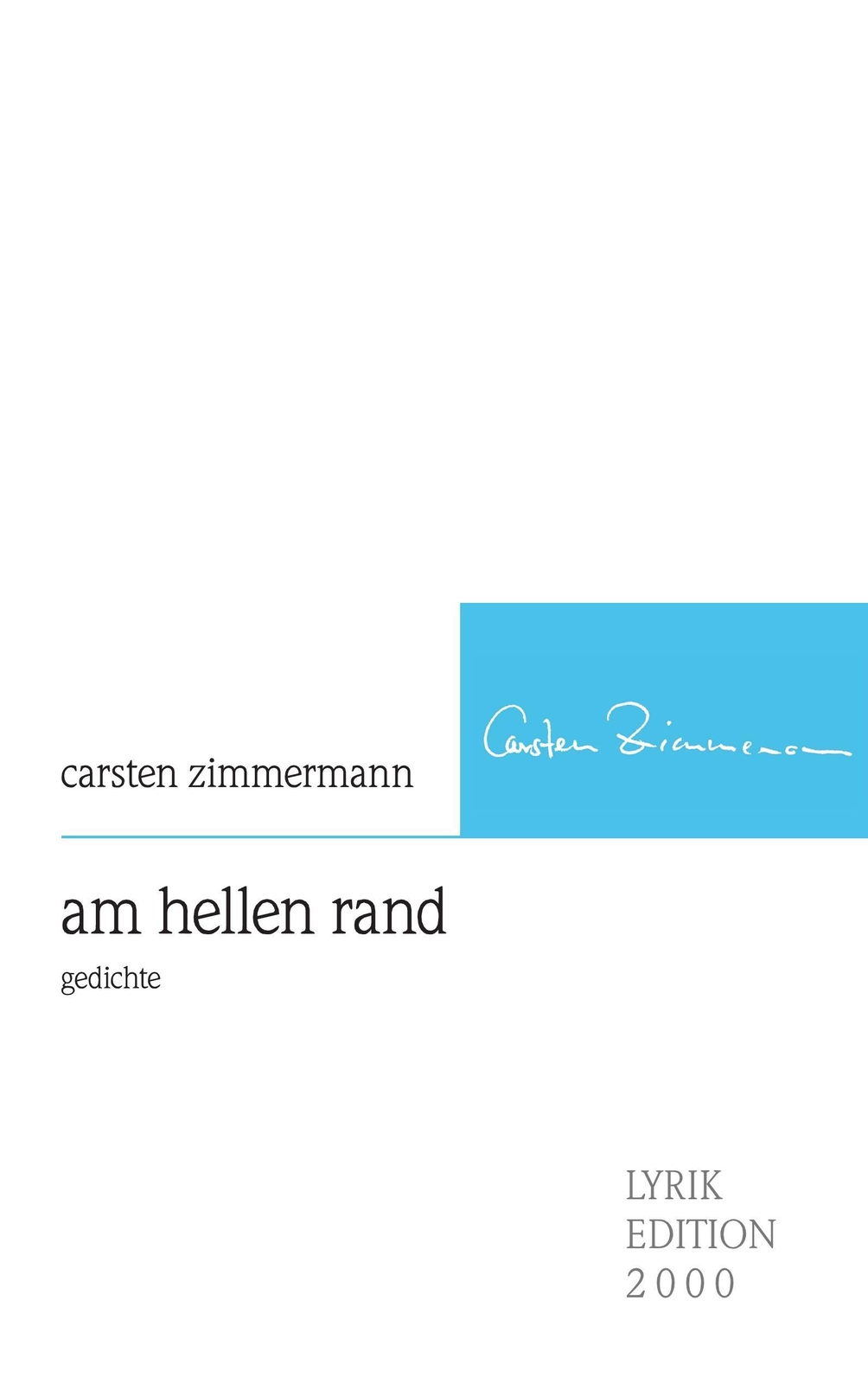 Am Hellen Rand | Buch | 9783869069364