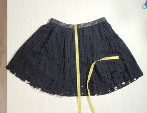 Maje, Jenny Black, Wool Blend, Above Knee, Lined, Skirt, Size 40, AU 12 - Picture 8 of 9