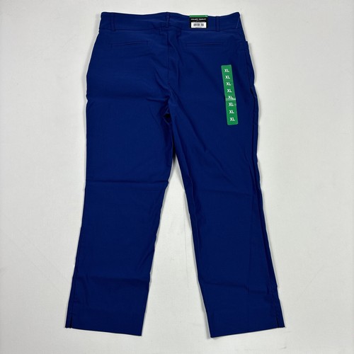 Hilary Radley Women's Pull-On Ankle Built-in Tummy Control Pant, Blue, XL 27 In - Picture 4 of 4